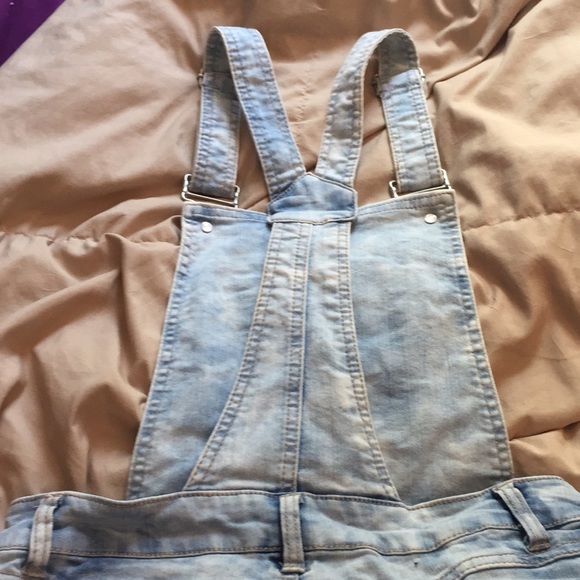 Light denim short overalls - Picture 4 of 4